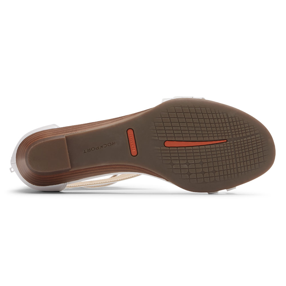 Rockport Sandaler Dame Hvite - Total Motion Zandra Asymmetrical - FSRZ36571